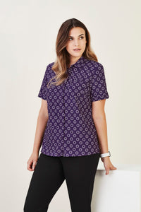 Womens Florence Daisy Print Short Sleeve Shirt