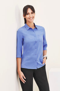 Womens Florence Plain 3/4 Sleeve Shirt