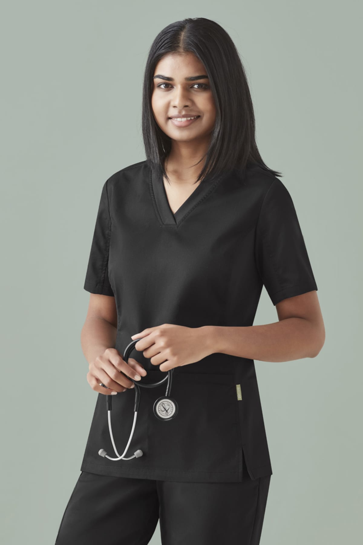 Womens Riley Stretch Scrub Top