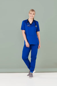 Womens Riley Stretch Scrub Top