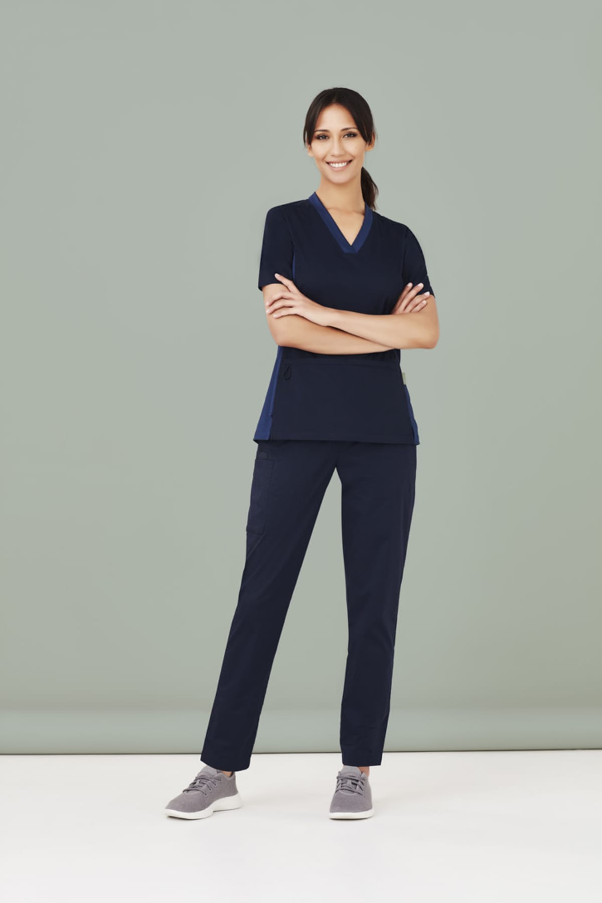Womens Riley Stretch Scrub Top