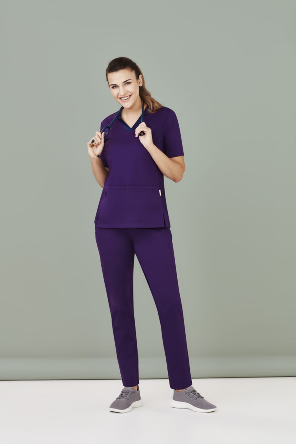 Womens Riley Stretch Scrub Top