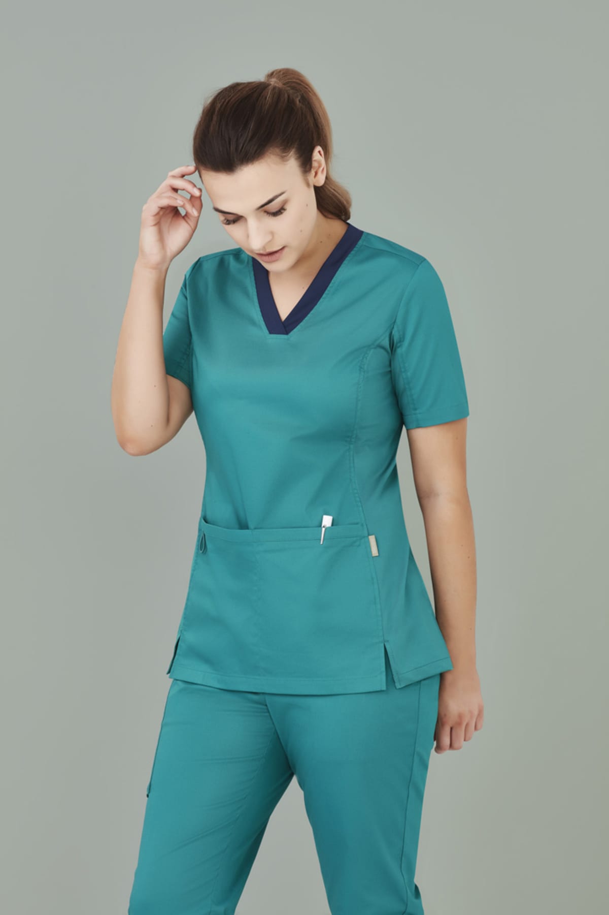Womens Riley Stretch Scrub Top