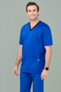 Mens Riley Stretch Scrub Top