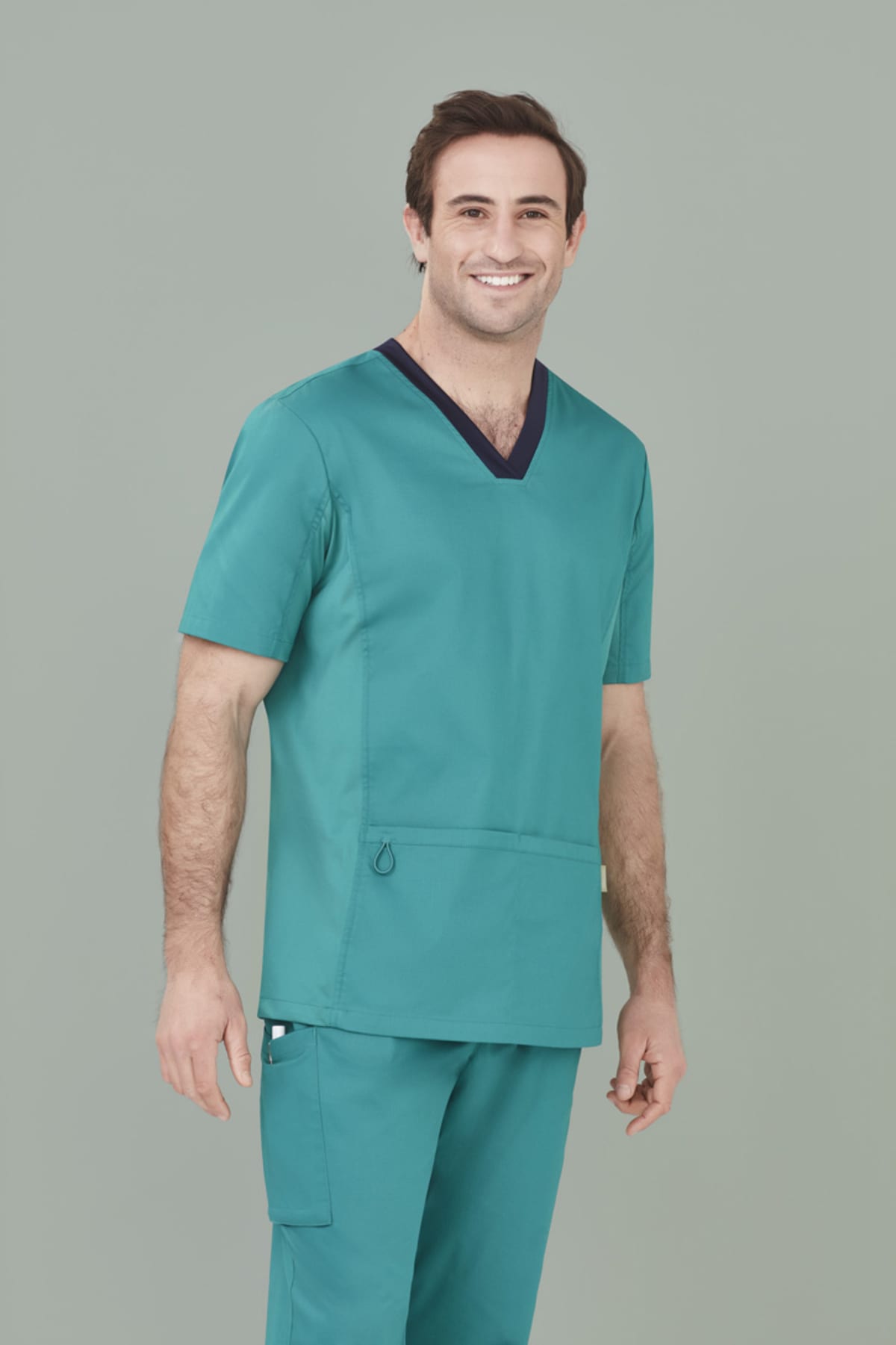 Mens Riley Stretch Scrub Top
