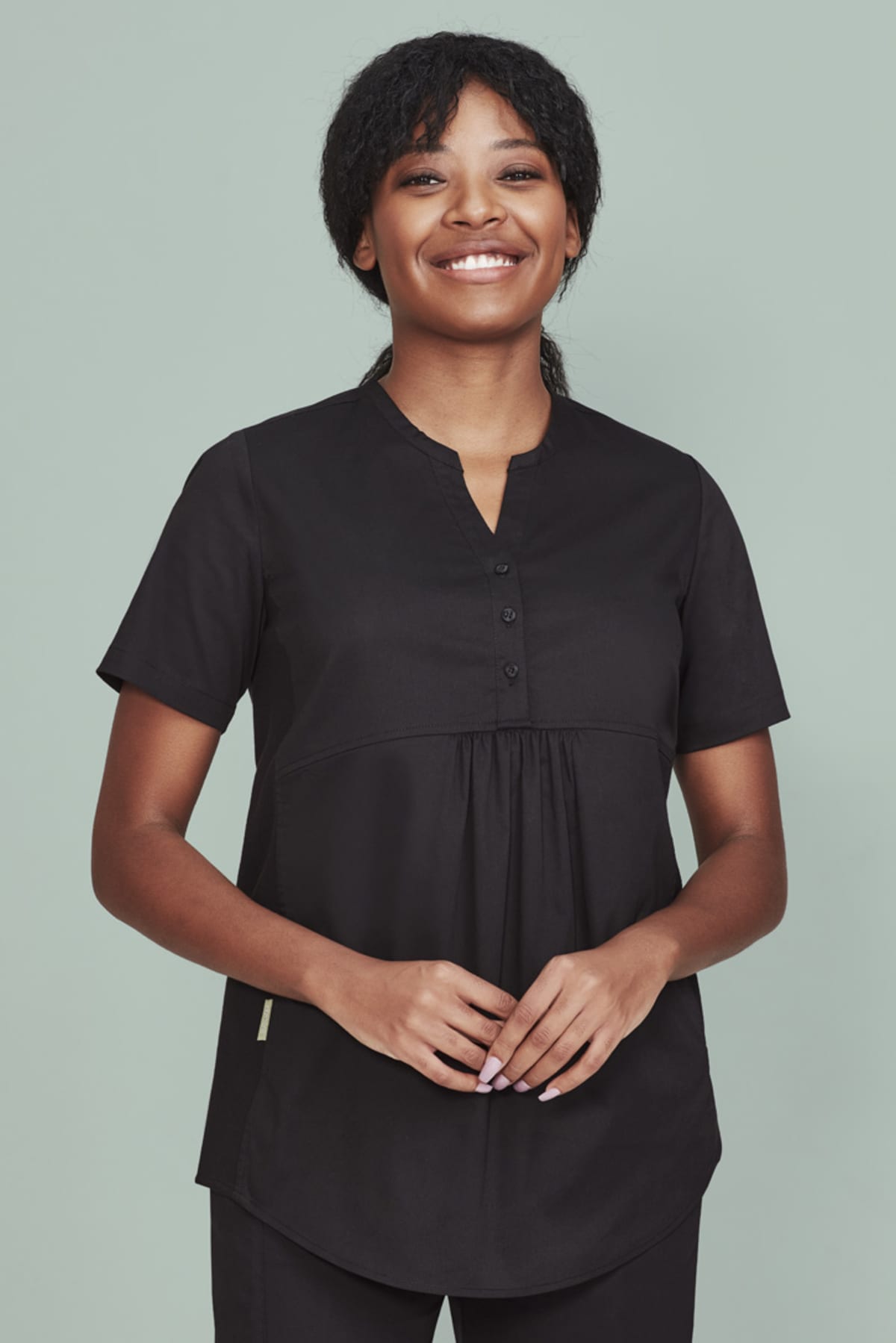 Womens Rose Tunic Scrub Top
