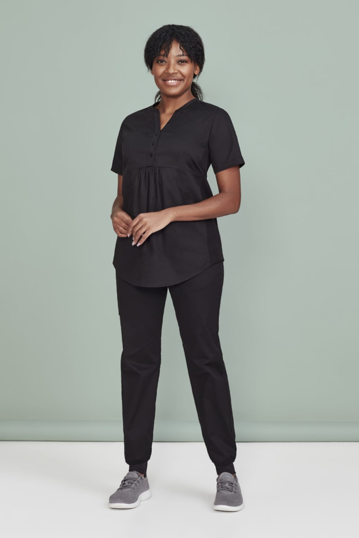 Womens Rose Tunic Scrub Top