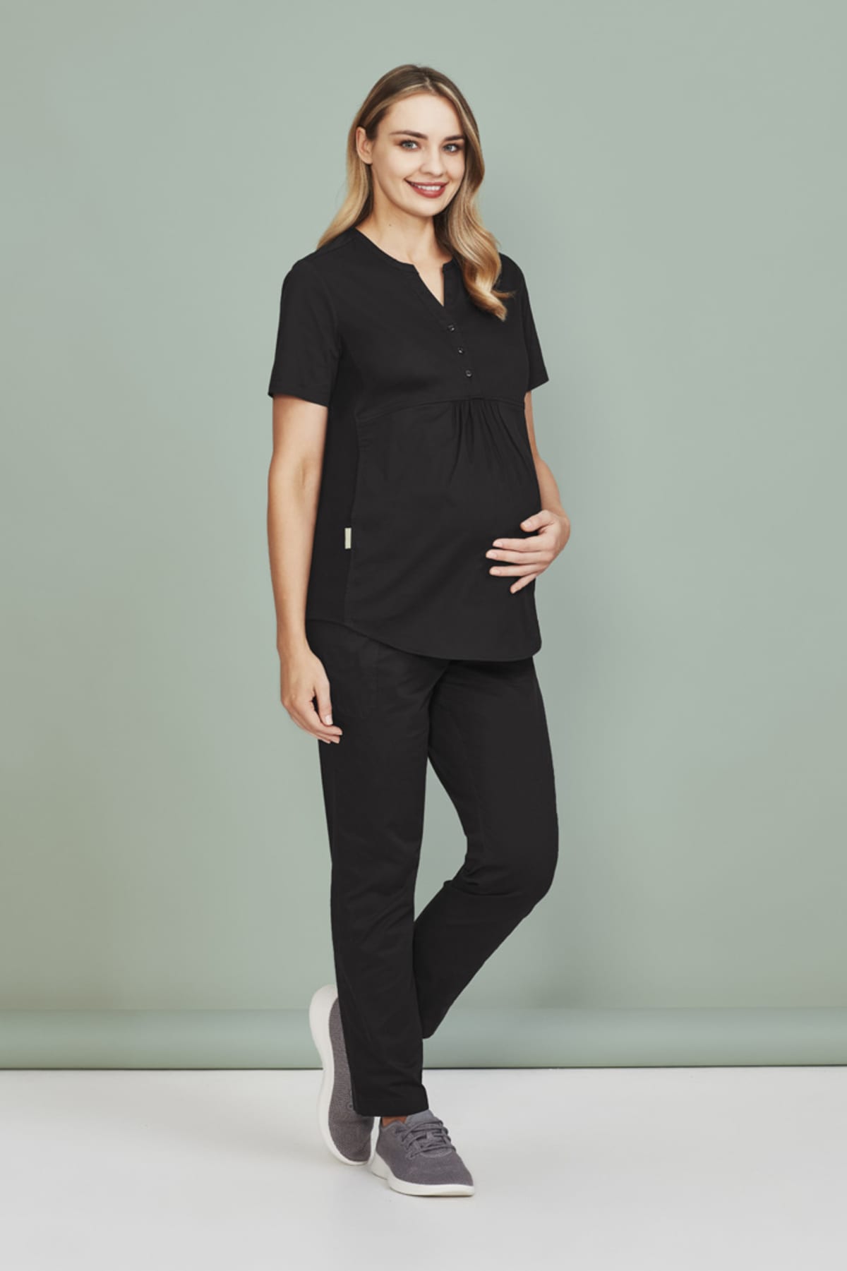Womens Rose Tunic Scrub Top