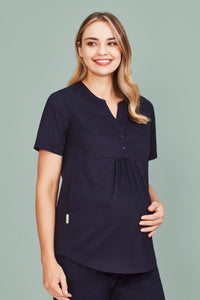 Womens Rose Tunic Scrub Top