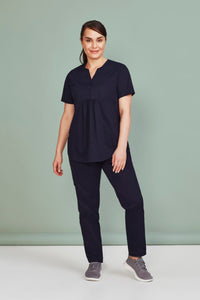 Womens Rose Tunic Scrub Top