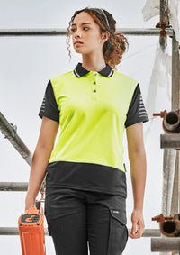 Womens Hi Vis Zone Short Sleeve Polo