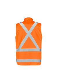 Mens Hi Vis X Back 4 In 1 Waterproof Jacket